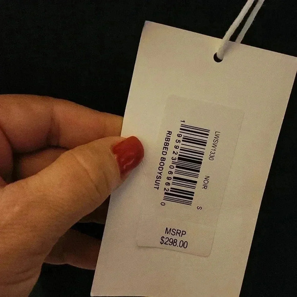 FRAME RIBBED BODYSUIT - Picture 4 of 6